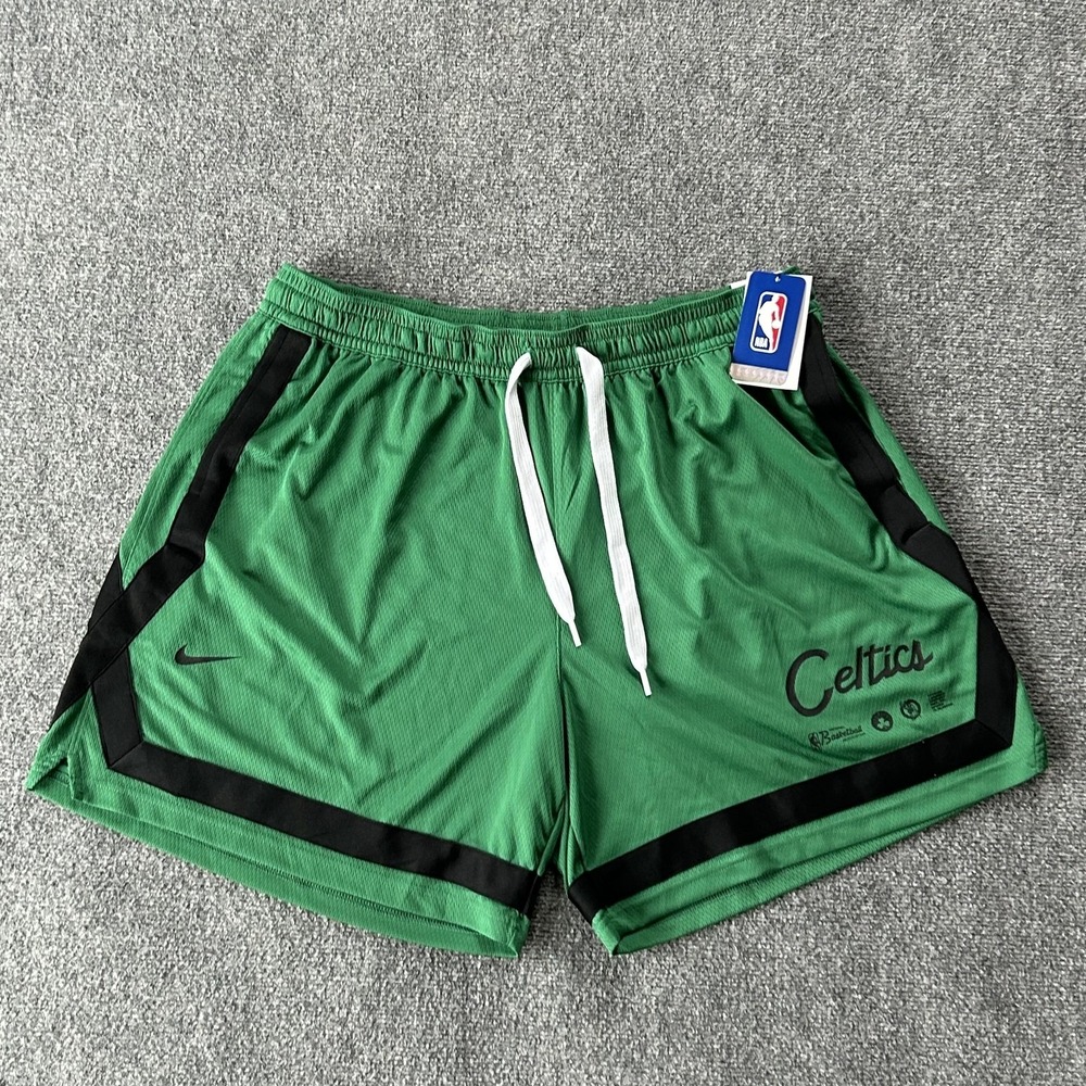 Boston Celtics Shorts Womens 2XL Green NBA Basketball Nike Dri-FIT Loose‎ Fit